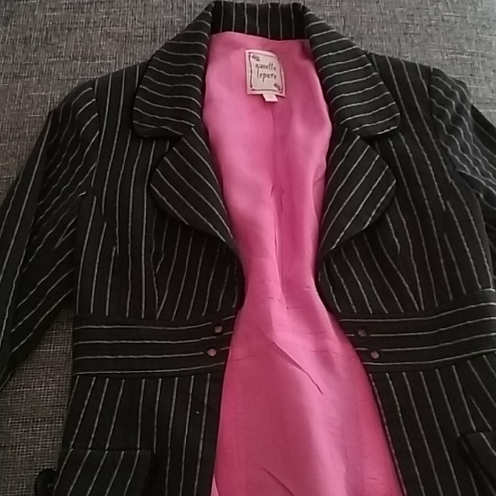 Nanette Lepore striped blazer size 4